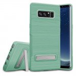 Wholesale Galaxy Note 8 Brushed TPU Hybrid Kickstand Case (Green)